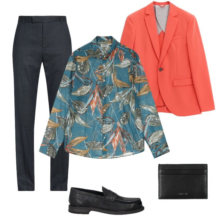 Outfit uomo - Total look #2167151. Stile Business/Elegante per Serata speciale. Abbinamento con portafogli, pantaloni, scarpe stringate, giacche, camicie.