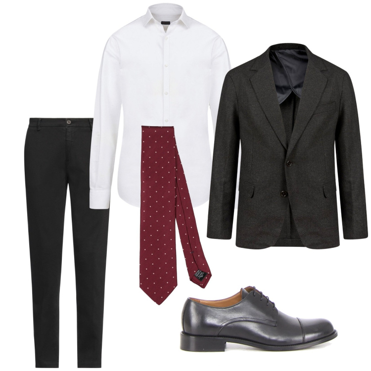 Outfit uomo - Cerimonia o contratto?. Stile Business/Elegante per Cerimonia. Abbinamento con cravatte, pantaloni chino, giacche, camicie, scarpe stringate.
