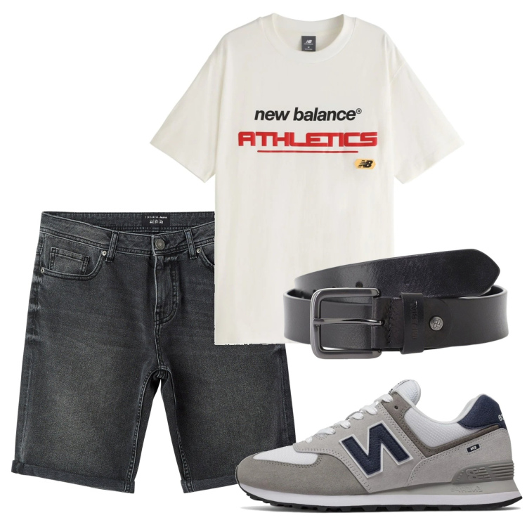 Outfit uomo - Casual. Stile Casual per Tutti i giorni. Abbinamento con bermuda, sneakers, t-shirt, cinture.