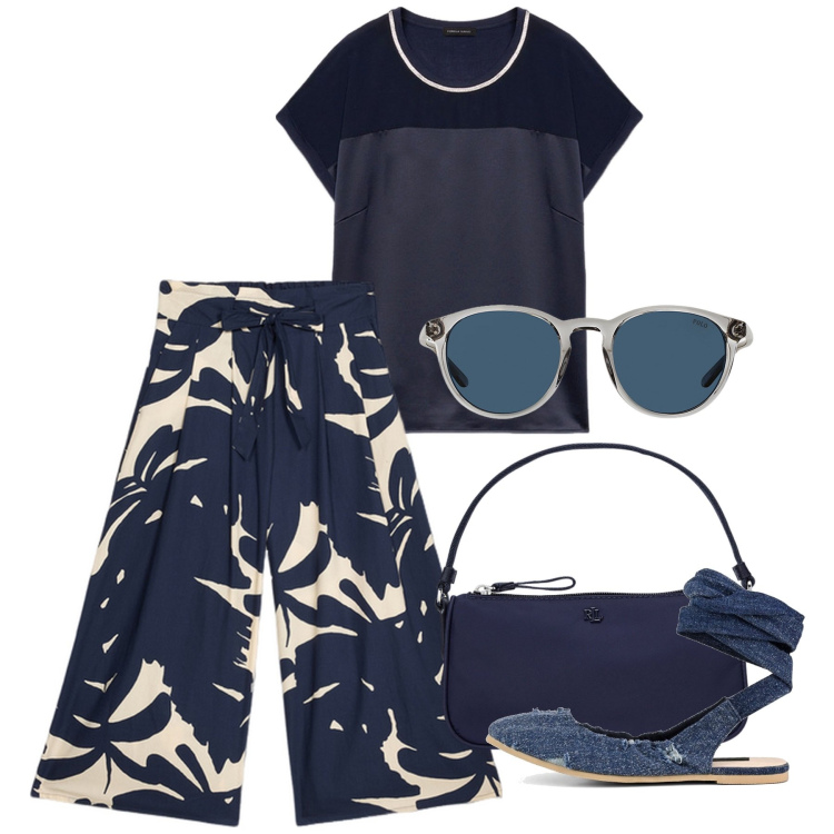 Outfit donna - Gli occhiali da sole trendissimi - @susy. Stile Bon Ton per Tutti i giorni. Abbinamento con occhiali da sole, pochette, top, ballerine, gonne.
