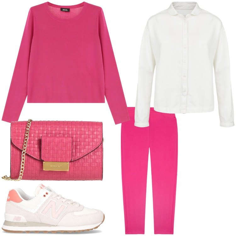 Outfit donna - It´s me. Stile Sporty chic per Tutti i giorni. Abbinamento con borse a tracolla, pullovers, pantaloni chino, sneakers, camicie.