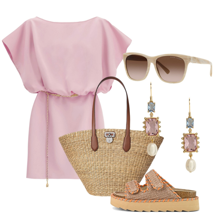Outfit donna - Gli occhiali da sole trendissimi - @susy. Stile Chic per Tutti i giorni. Abbinamento con vestiti corti, occhiali da sole, borse tote, orecchini, sandali.