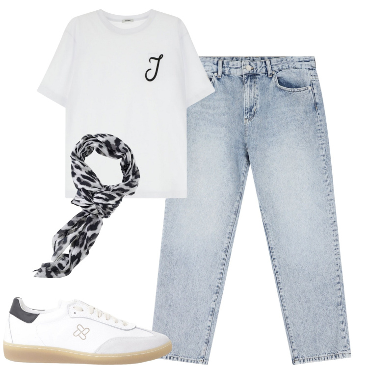 Outfit uomo - Imperial. Stile Casual per Tutti i giorni. Abbinamento con jeans dritti, sneakers, t-shirt, sciarpe e foulard.