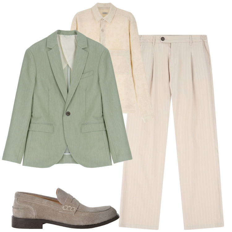 Outfit uomo - City. Stile Business/Elegante per Tutti i giorni. Abbinamento con pantaloni, giacche, scarpe stringate, camicie.