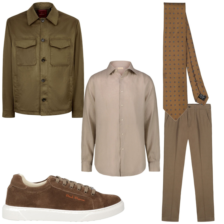 Outfit uomo - La mia cravatta. Stile Business/Elegante per Ufficio. Abbinamento con sneakers, cravatte, giacche, camicie, pantaloni.