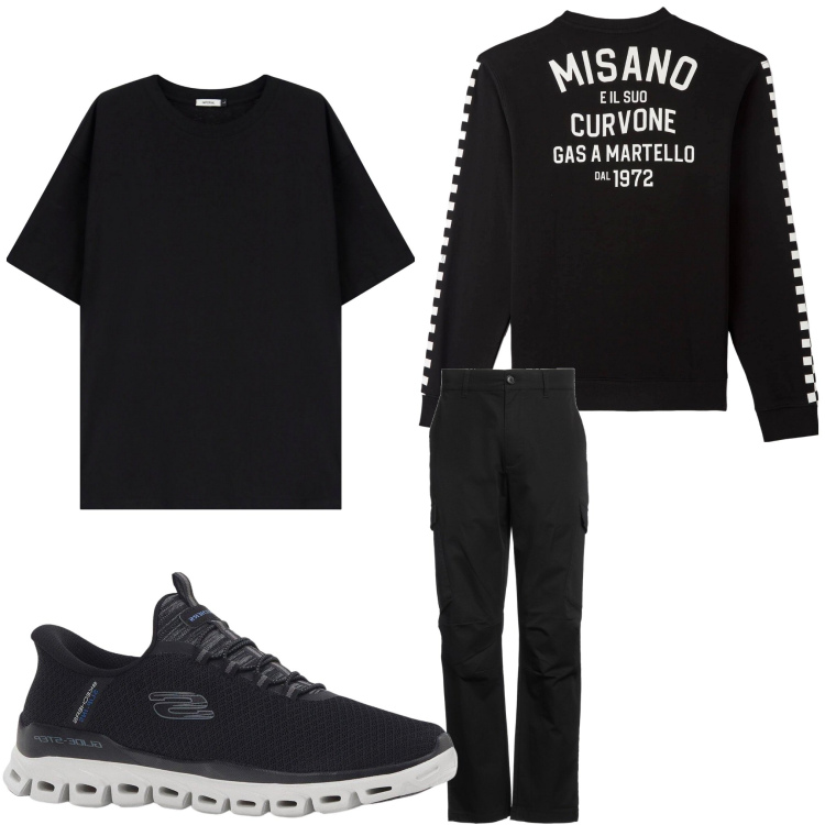 Outfit uomo - Gas a martello. Stile Casual per Tutti i giorni. Abbinamento con sneakers, pantaloni cargo, felpe, t-shirt.