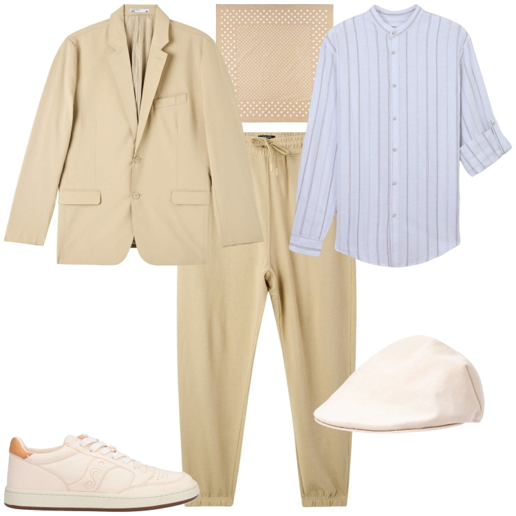 Outfit uomo - Serata evento speciale. Stile Trendy per Serata speciale. Abbinamento con sneakers, giacche, camicie, pantaloni, sciarpe e foulard, cappelli e berretti.