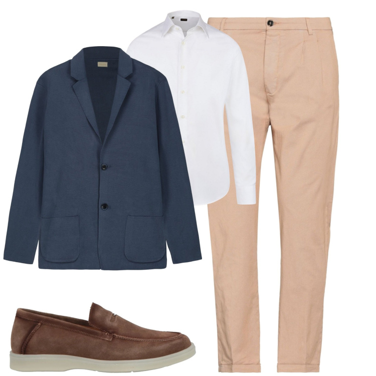 Outfit uomo - City. Stile Urban per Tutti i giorni. Abbinamento con scarpe stringate, pantaloni, camicie, cardigans.
