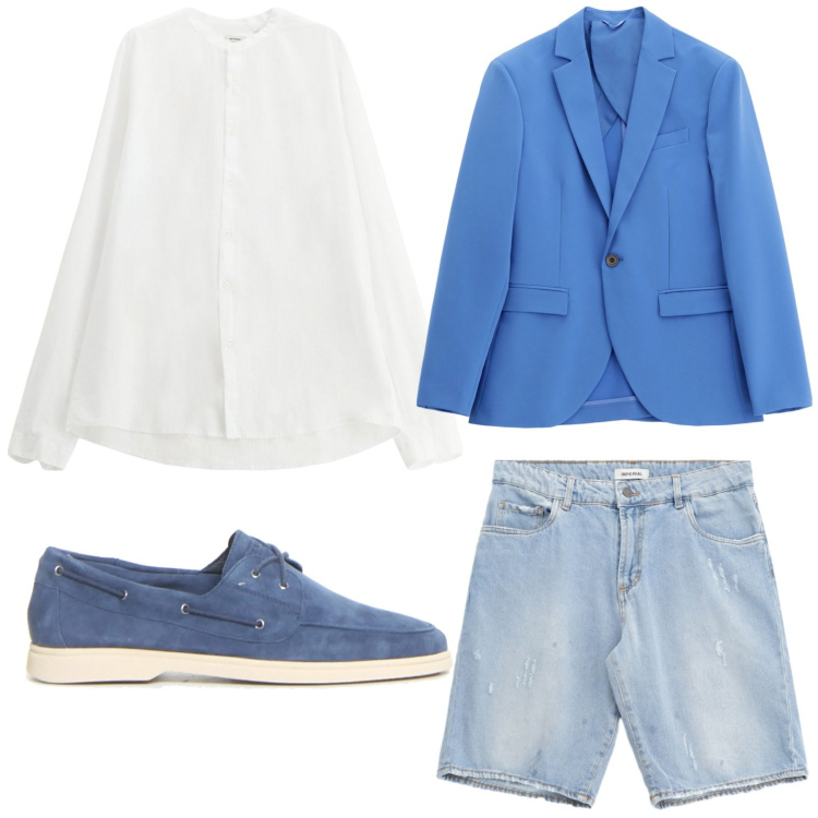 Outfit uomo - Imperial - The Art of Vacation. Stile Trendy per Tutti i giorni. Abbinamento con giacche, camicie, bermuda, scarpe stringate.
