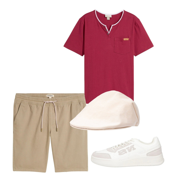 Outfit uomo - Casual. Stile Casual per Tutti i giorni. Abbinamento con bermuda, maglieria, sneakers, cappelli e berretti.