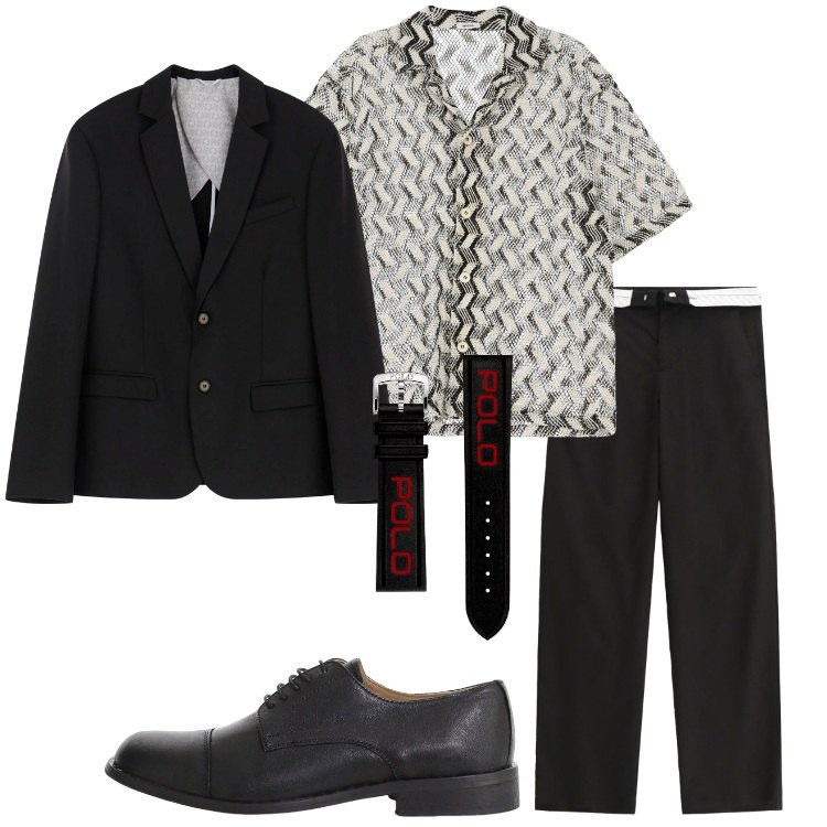 Outfit uomo - Imperial - The Art of Vacation. Stile Business/Elegante per Serata speciale. Abbinamento con pantaloni, scarpe stringate, camicie a manica corta, giacche, orologi.