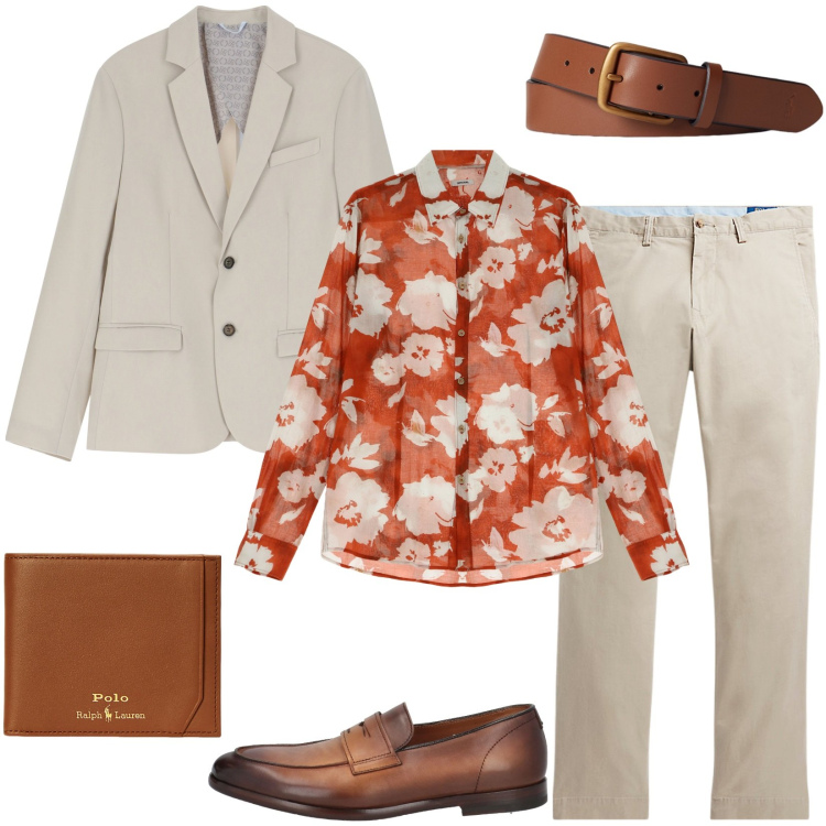 Outfit uomo - Fresco lino per l\'ufficio. Stile Business/Elegante per Ufficio. Abbinamento con scarpe stringate, giacche, camicie, pantaloni, cinture, portafogli.