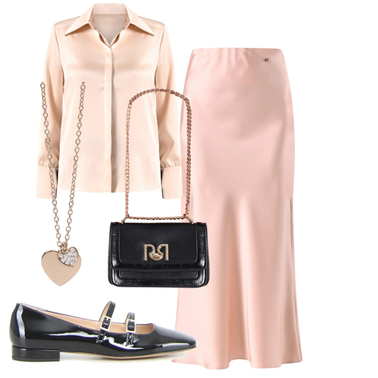 Outfit donna - Coordinati leggeri e chic. Stile Bon Ton per Cerimonia. Abbinamento con ciondoli, camicie, gonne, borse a tracolla, ballerine.