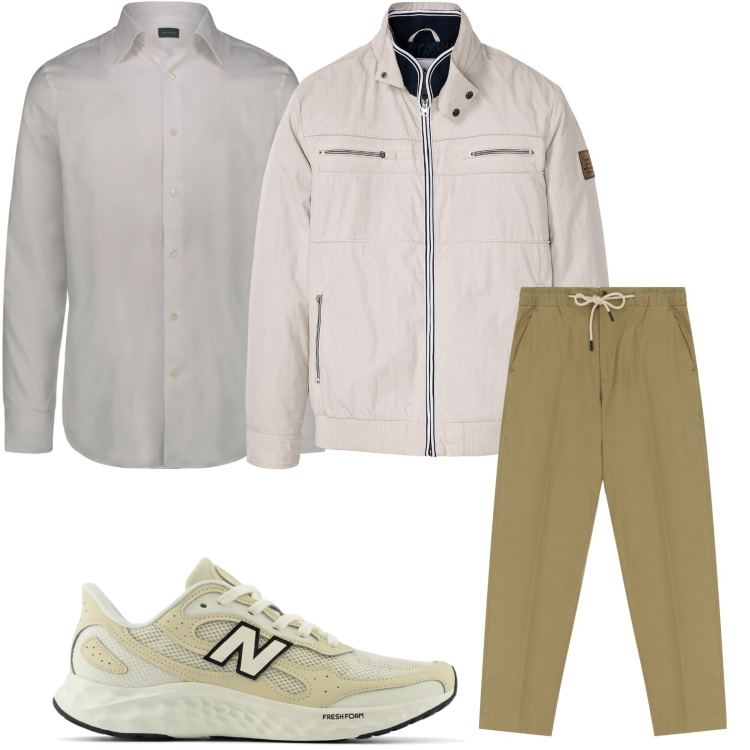 Outfit uomo - I pantaloni comfort. Stile Trendy per Tutti i giorni. Abbinamento con giacche, sneakers, pantaloni chino, camicie.