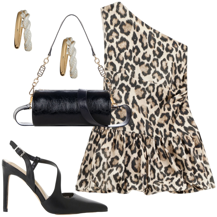 Outfit donna - Serata. Stile Sexy per Serata fuori. Abbinamento con borse a mano, décolleté, vestiti corti, orecchini.