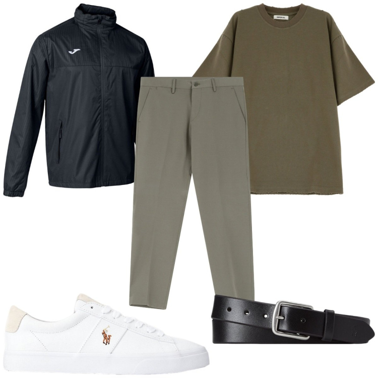 Outfit uomo - Total look #2180893. Stile Trendy per Tutti i giorni. Abbinamento con t-shirt, pantaloni, sneakers, cinture, giacche.