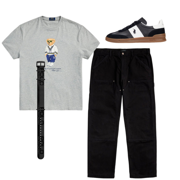 Outfit uomo - Urban. Stile Urban per Tutti i giorni. Abbinamento con sneakers, orologi, pantaloni, t-shirt.