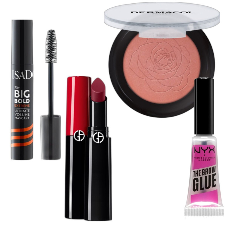 Outfit donna - Party. Abbinamento con mascara, mascara, rossetti, blush.
