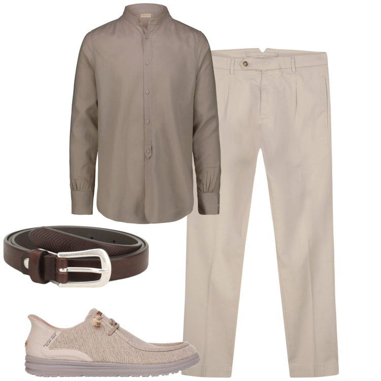 Outfit uomo - Total look #2183224. Stile Urban per Tutti i giorni. Abbinamento con cinture, sneakers, camicie, pantaloni.