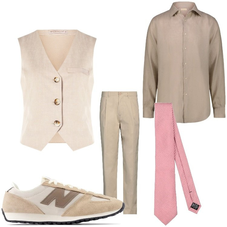 Outfit uomo - Tanti auguri. Stile Business/Elegante per Cerimonia. Abbinamento con pantaloni, cravatte, sneakers, gilet, camicie.