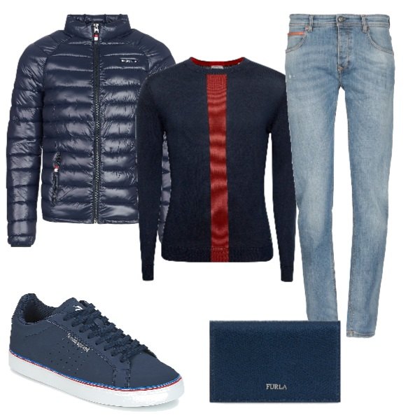 Outfit uomo - Casual #25. Stile Casual per Tutti i giorni. Abbinamento con sneakers.
