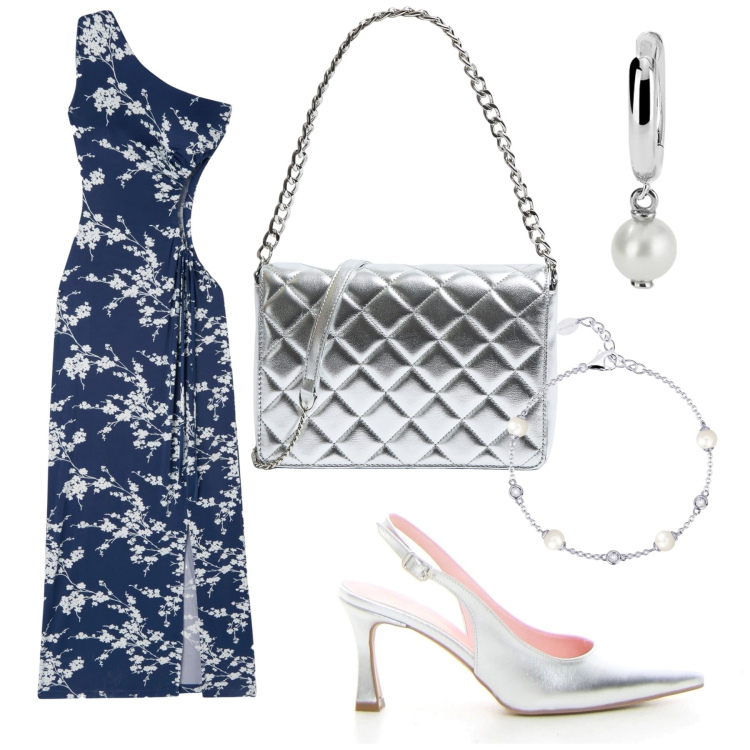 Outfit donna - Total look #2191354. Abbinamento con vestiti asimmetrici, borse a tracolla, braccialetti, orecchini, décolleté.