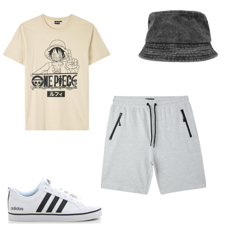 Outfit uomo - Pantaloncini tecnici. Stile Trendy per Tutti i giorni. Abbinamento con bermuda, t-shirt, cappelli, sneakers.