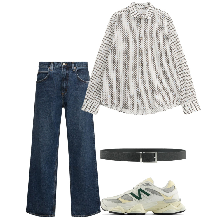 Outfit uomo - Giugno. Stile Casual per Tutti i giorni. Abbinamento con cinture, sneakers, camicie, jeans.