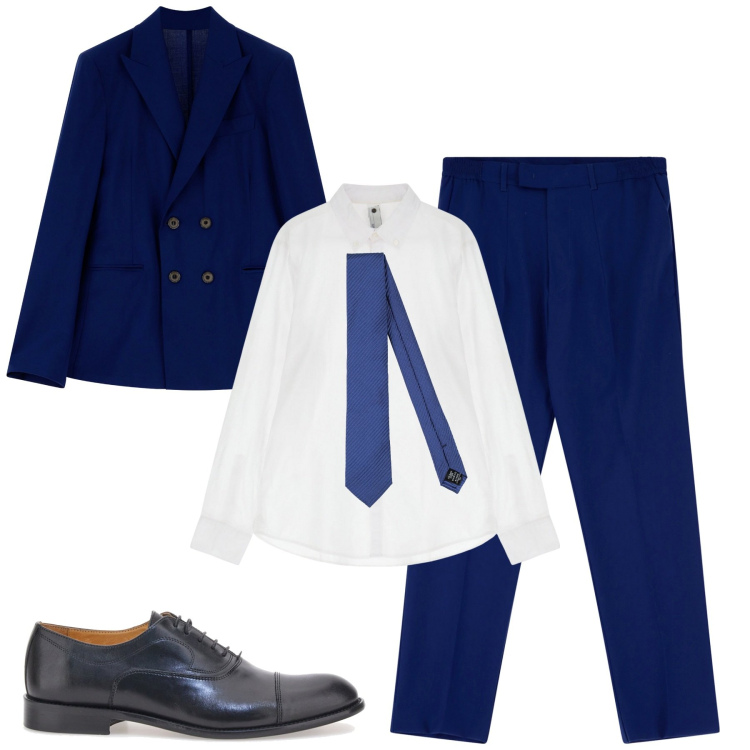 Outfit uomo - Cerimonia Imperial. Stile Business/Elegante per Cerimonia. Abbinamento con cravatte, giacche, pantaloni, camicie, scarpe stringate.