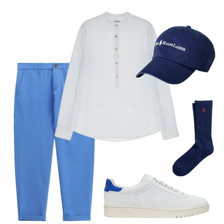 Outfit uomo - Imperial - Summer Sales SS25. Stile Trendy per Tutti i giorni. Abbinamento con pantaloni, camicie, calzini, cappelli, sneakers.