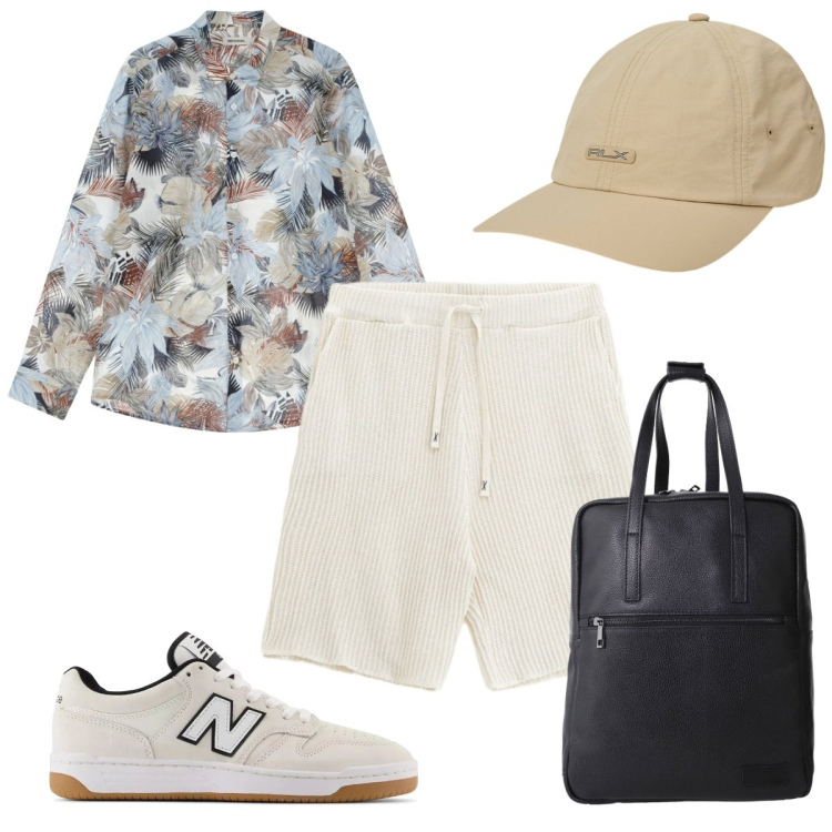 Outfit uomo - Imperial Summer Sales SS25: luglio trend. Stile Trendy per Tutti i giorni. Abbinamento con sneakers, bermuda, camicie, borse sportive, cappelli.