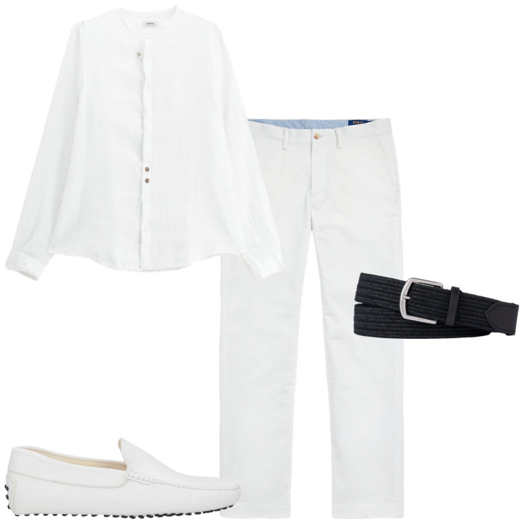 Outfit uomo - Total look #2198768. Stile Trendy per Serata speciale. Abbinamento con scarpe stringate, camicie, pantaloni, cinture.