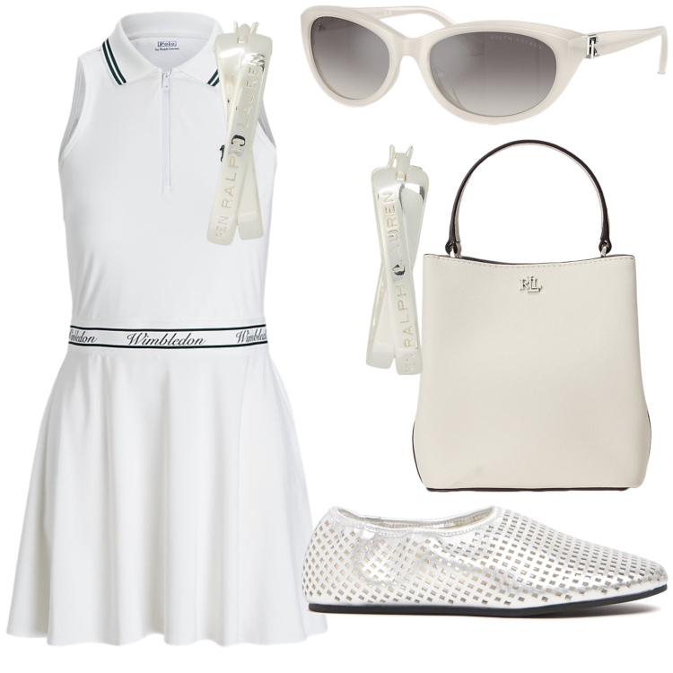 Outfit donna - Nostalgia. Stile Vintage retrò per Tutti i giorni. Abbinamento con occhiali da sole, orecchini, borse a secchiello, vestiti, ballerine.