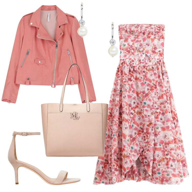Outfit donna - Anche per una cerimonia. Stile Romantica per Cerimonia. Abbinamento con vestiti lunghi, giacche, orecchini, sandali in pelle, borse tote.