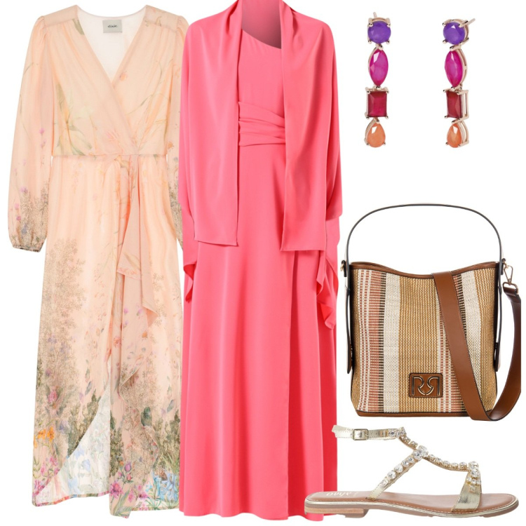 Outfit donna - Viaggio in Turchia. Stile Etnico per Tutti i giorni. Abbinamento con sandali, vestiti, orecchini, borse a secchiello, stole.