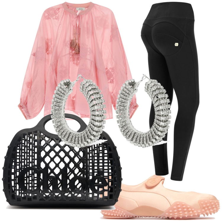 Outfit donna - Comodità boho. Stile Boho per Tutti i giorni. Abbinamento con pantaloni skinny, camicie, ballerine, orecchini, borse a mano.