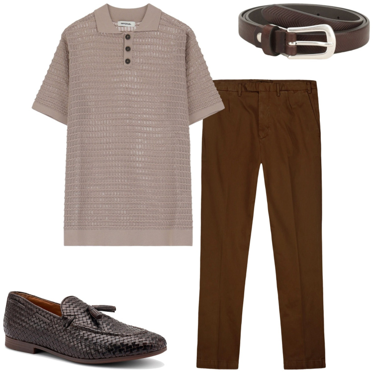 Outfit uomo - In ufficio mi. Stile Urban per Ufficio. Abbinamento con cinture, camicie, pantaloni, scarpe stringate.