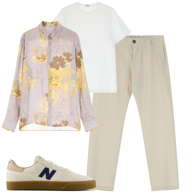 Outfit uomo - Total look #2206534. Stile Trendy per Tutti i giorni. Abbinamento con sneakers, camicie, pantaloni, t-shirt.