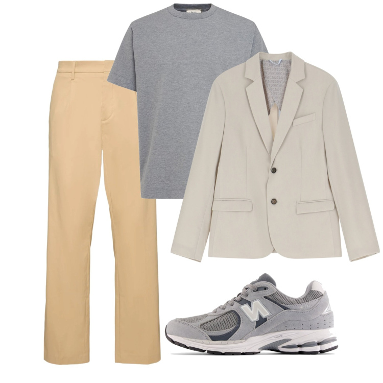 Outfit uomo - In centro. Stile Casual per Tutti i giorni. Abbinamento con sneakers, giacche, pantaloni, t-shirt.