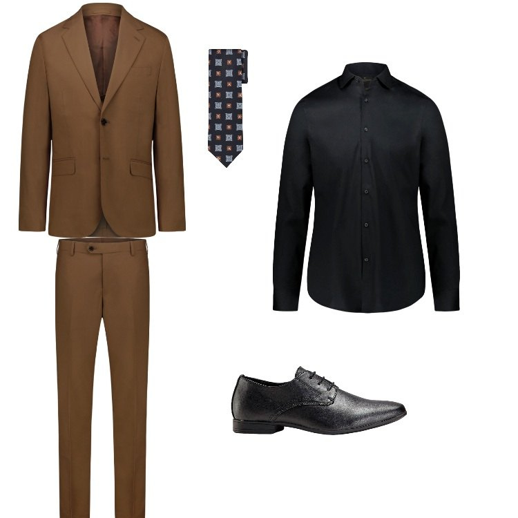 Outfit uomo - Total look #2207659. Stile Business/Elegante per Ufficio. Abbinamento con scarpe stringate, camicie, cravatte, abiti.