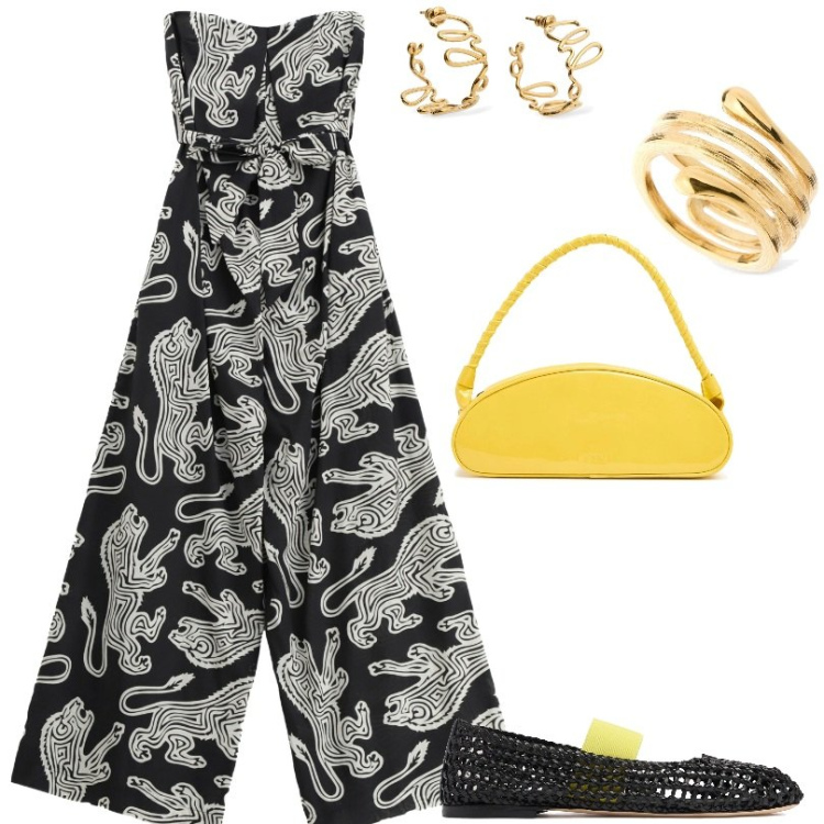 Outfit donna - orecchini Chloe. Stile Casual per Tutti i giorni. Abbinamento con tute, orecchini, borse a spalla, anelli, ballerine.