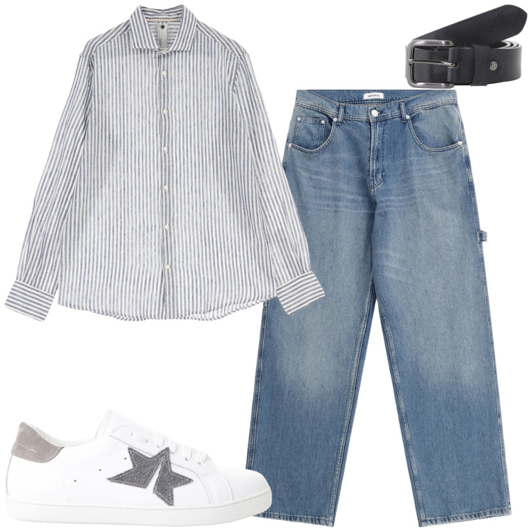 Outfit uomo - Imperial. Stile Casual per Tutti i giorni. Abbinamento con camicie, jeans, cinture, sneakers.