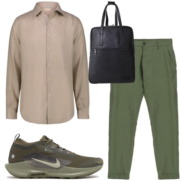 Outfit uomo - Total look #2209115. Stile Casual per Tutti i giorni. Abbinamento con borse sportive, pantaloni, camicie, sneakers.