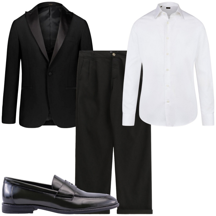 Outfit uomo - Total look #2209921. Stile Business/Elegante per Cerimonia. Abbinamento con pantaloni, abiti, camicie, scarpe stringate.