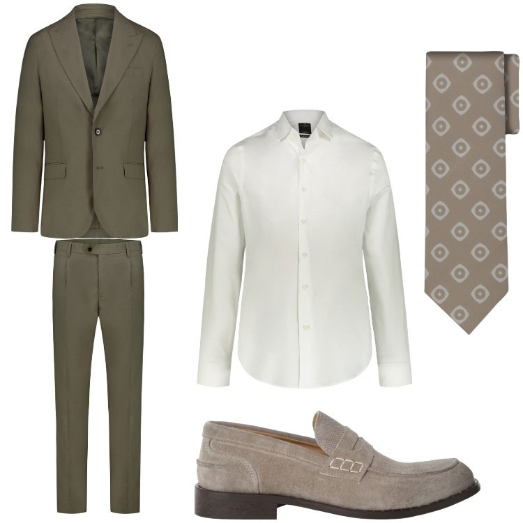 Outfit uomo - Che eleganza. Stile Business/Elegante per Serata speciale. Abbinamento con scarpe stringate, camicie, cravatte, abiti.