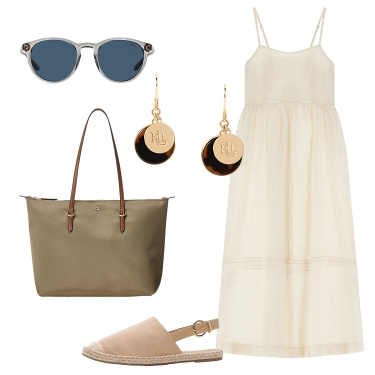 Outfit donna - Lino, , lino, lino…... Stile Etnico per Tutti i giorni. Abbinamento con espadrillas, vestiti lunghi, occhiali da sole, borse tote, orecchini.