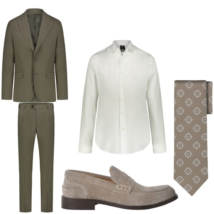 Outfit uomo - Cerimonia. Stile Business/Elegante per Cerimonia. Abbinamento con scarpe stringate, camicie, cravatte, abiti.