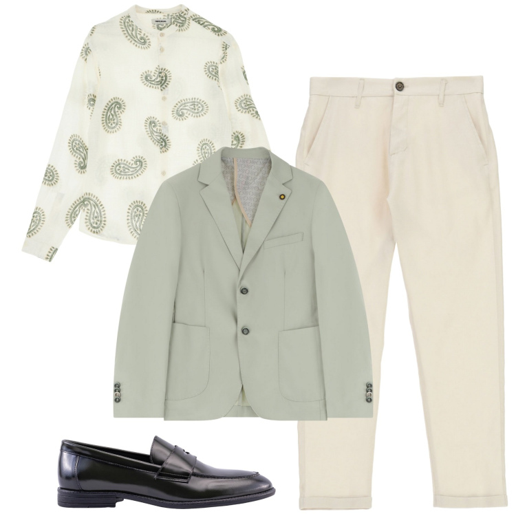 Outfit uomo - Spezzato. Stile Trendy per Tutti i giorni. Abbinamento con giacche, pantaloni, camicie, scarpe stringate.