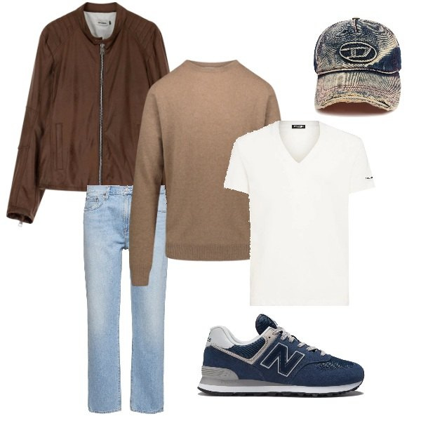 Outfit uomo - Una giornata qualsiasi. Stile Urban per Tutti i giorni. Abbinamento con sneakers, giacche, maglieria, jeans, t-shirt, cappelli.