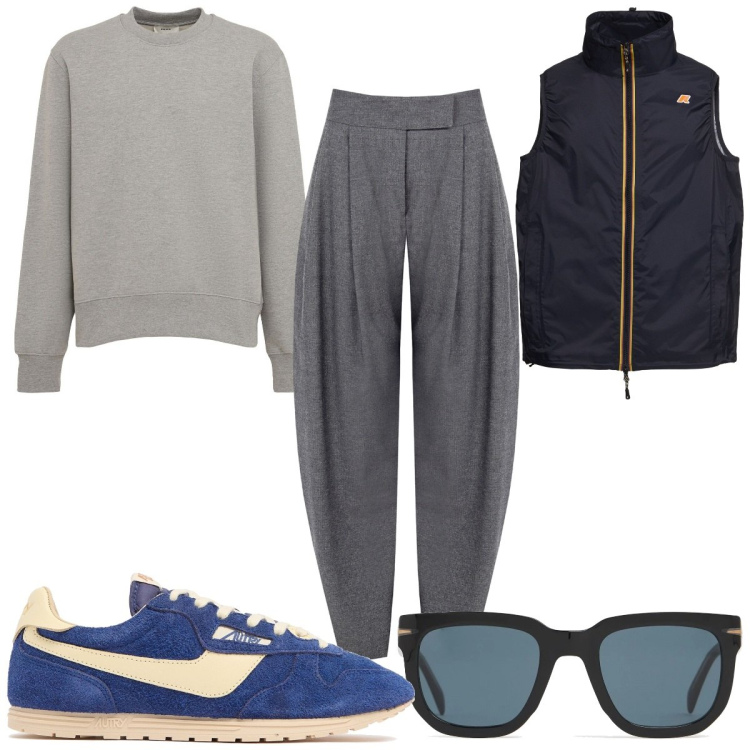 Outfit uomo - Total look #2213219. Stile Trendy per Tutti i giorni. Abbinamento con pantaloni, occhiali da sole, sneakers, felpe, giacche.